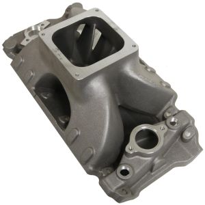 BRODIX #BM 2017-O BBC O/P Intake Manifold w/Dominator Flange