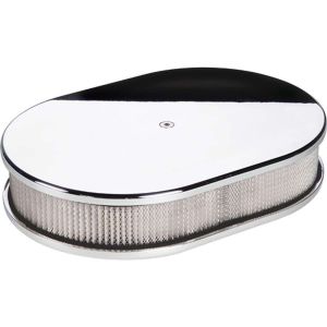 BILLET SPECIALTIES #15329 Small Oval Air Cleaner Plain
