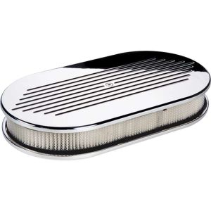 BILLET SPECIALTIES #15420 Large Oval Ball Milled Air Cleaner