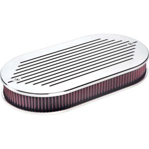 BILLET SPECIALTIES #15520 Dual Quad Air Cleaner Ball Milled