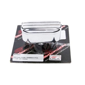BILLET SPECIALTIES #20950 Billet Breather Oval Ribbed 1-1/4in VC Hole