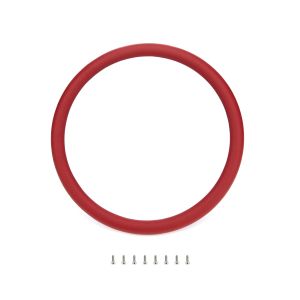 BILLET SPECIALTIES #29005 Steering Wheel Red Wrap Leather Half