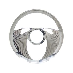 BILLET SPECIALTIES #29825 Half Wrap Steering Wheel -Eagle Polished