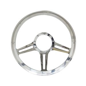 BILLET SPECIALTIES #30973 14in Speedway Steering Wheel Half Wrap