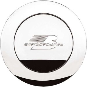 BILLET SPECIALTIES #32625 Polished Horn Button Lg. Billet Logo