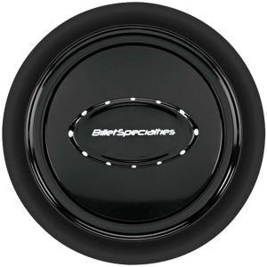 BILLET SPECIALTIES #32729 Horn Button Smooth Black Anodized
