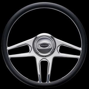 BILLET SPECIALTIES #34051 Steering Wheel 1/2 Wrap 15.5in Tec 5 Polished