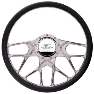 BILLET SPECIALTIES #34107 Steering Wheel 1/2 Wrap 15.5in Redline Polished