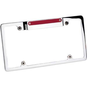 BILLET SPECIALTIES #55520 License Frame w/3rd Brake Light Polished