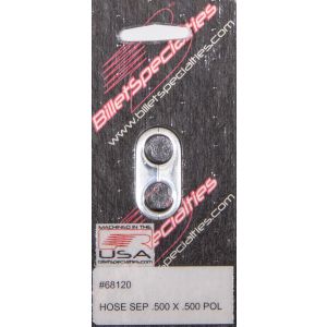BILLET SPECIALTIES #68120 Hose Separator .500x.500 -Polished