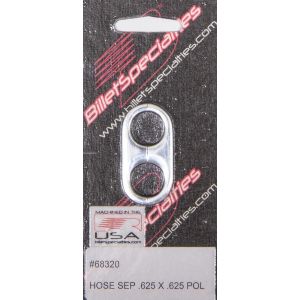 BILLET SPECIALTIES #68320 Hose Separator .625x.625 -Polished