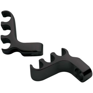 BILLET SPECIALTIES #69783 3 Wire Separator Valve Cover Mount Black Pair