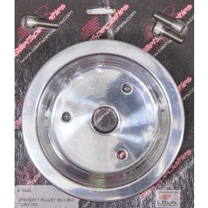 BILLET SPECIALTIES #79220 BBC 2 GRV Crank Pulley LWP Polished