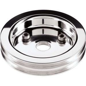 BILLET SPECIALTIES #81220 Polished SBC 2 Groove Lower Pulley