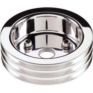 BILLET SPECIALTIES #81320 Polished SBC 3 Groove Lower Pulley