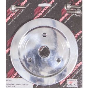 BILLET SPECIALTIES #83120 Polished BBC 1 Groove Lower Pulley