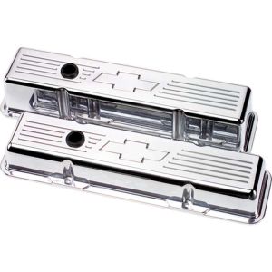 BILLET SPECIALTIES #95221 SBC Bowtie Tall Valve Covers