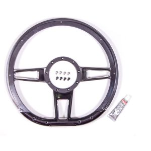 BILLET SPECIALTIES #BC29409 Steering Wheel Formula D-Shaped 14in Contrast