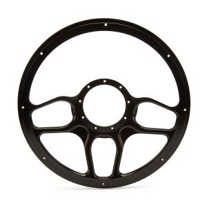 BILLET SPECIALTIES #BLK30102 Steering Wheel 1/2 Wrap Win Lite Black