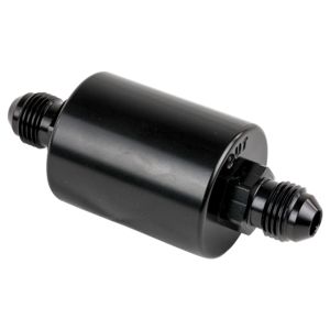BILLET SPECIALTIES #BLK42230 In Line Fuel Filter -6AN Ends Black