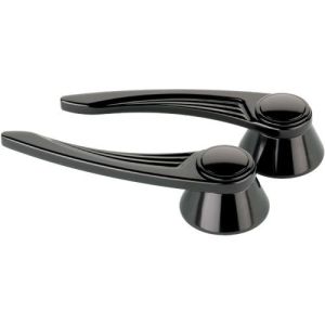 BILLET SPECIALTIES #BLK45525 Black Door Handles Ball Milled GM/Ford 49-Up