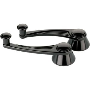 BILLET SPECIALTIES #BLK46525 Black Window Crank Ball Milled GM/Ford 49-Up