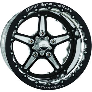 BILLET SPECIALTIES #BRDB35106145N Street Lite Black Wheel 15X10 4.5in BS