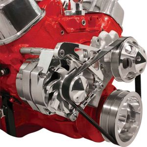 BILLET SPECIALTIES #FM0207PC BBC Alt Bracket LWP Mid Mount Passenger Side