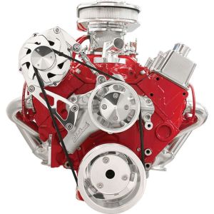 BILLET SPECIALTIES #FM2110PC SBC LWP Serpentine Conv. Kit
