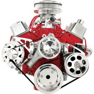 BILLET SPECIALTIES #FM2122PC SBC LWP Serpentine Conv Kit
