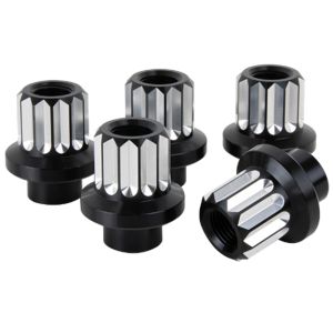 BILLET SPECIALTIES #LNRMS122050 Race Lug Nuts 5 Pack 1/2-20 x 1/2in