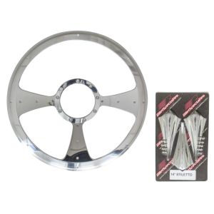 BILLET SPECIALTIES #P30092 Stiletto - Profile Steering Wheel 14in
