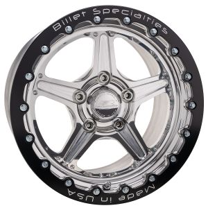 BILLET SPECIALTIES #RSB23515L6165 Street Lite Wheel Polished 15x15 6.50in BS