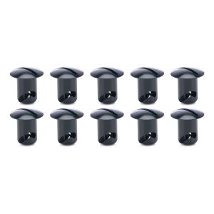 Ti22 PERFORMANCE #TIP8132 Oval Head Buttons .450 Long Black 10 Pack