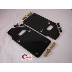 CAR SHOP INC #2370 LS LSX Engine Swap Adapter Plates Engine Mounts 1" Set Back 4.8 5.3 5.7 6.0 6.2