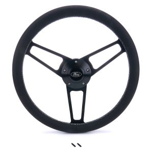 GRANT #1907-1 Billet Classic Series Black Wheel Ford Logo