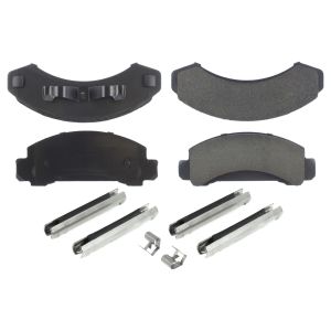 CENTRIC BRAKE PARTS #105.0387 Posi-Quiet Ceramic Brake Pads with Shims and Har