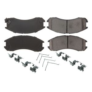 CENTRIC BRAKE PARTS #105.0399 Posi-Quiet Ceramic Brake Pads with Shims and Har