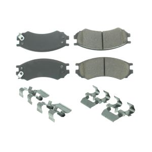 CENTRIC BRAKE PARTS #105.0507 Posi-Quiet Ceramic Brake Pads with Shims and Har