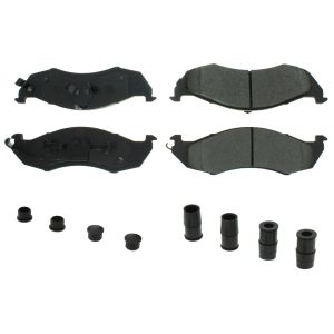 CENTRIC BRAKE PARTS #105.0576 Posi-Quiet Ceramic Brake Pads with Shims and Har