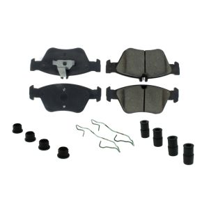 CENTRIC BRAKE PARTS #105.071 Posi-Quiet Ceramic Brake Pads with Shims and Har
