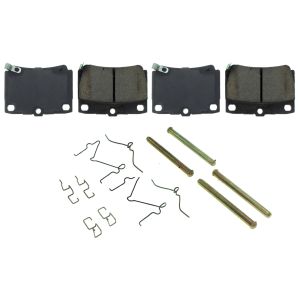 CENTRIC BRAKE PARTS #105.0733 Posi-Quiet Ceramic Brake Pads with Shims and Har