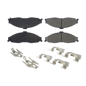 CENTRIC BRAKE PARTS #105.0749 Posi-Quiet Ceramic Brake Pads with Shims and Har