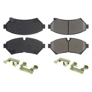 CENTRIC BRAKE PARTS #105.0753 Posi-Quiet Ceramic Brake Pads with Shims and Har