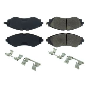 CENTRIC BRAKE PARTS #105.0797 Posi-Quiet Ceramic Brake Pads with Shims and Har