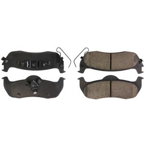 CENTRIC BRAKE PARTS #105.1041 Posi-Quiet Ceramic Brake Pads with Shims and Har