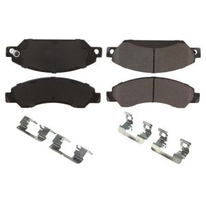 CENTRIC BRAKE PARTS #105.1092 Posi-Quiet Ceramic Brake Pads with Shims and Har