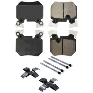CENTRIC BRAKE PARTS #105.1372 Posi-Quiet Ceramic Brake Pads with Shims and Har