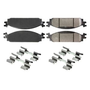 CENTRIC BRAKE PARTS #105.1376 Posi-Quiet Ceramic Brake Pads with Shims and Har