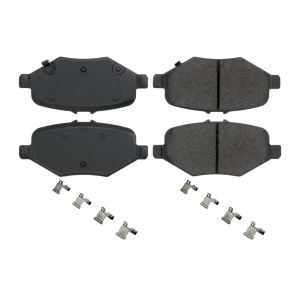 CENTRIC BRAKE PARTS #105.1612 Posi-Quiet Ceramic Brake Pads with Shims and Har